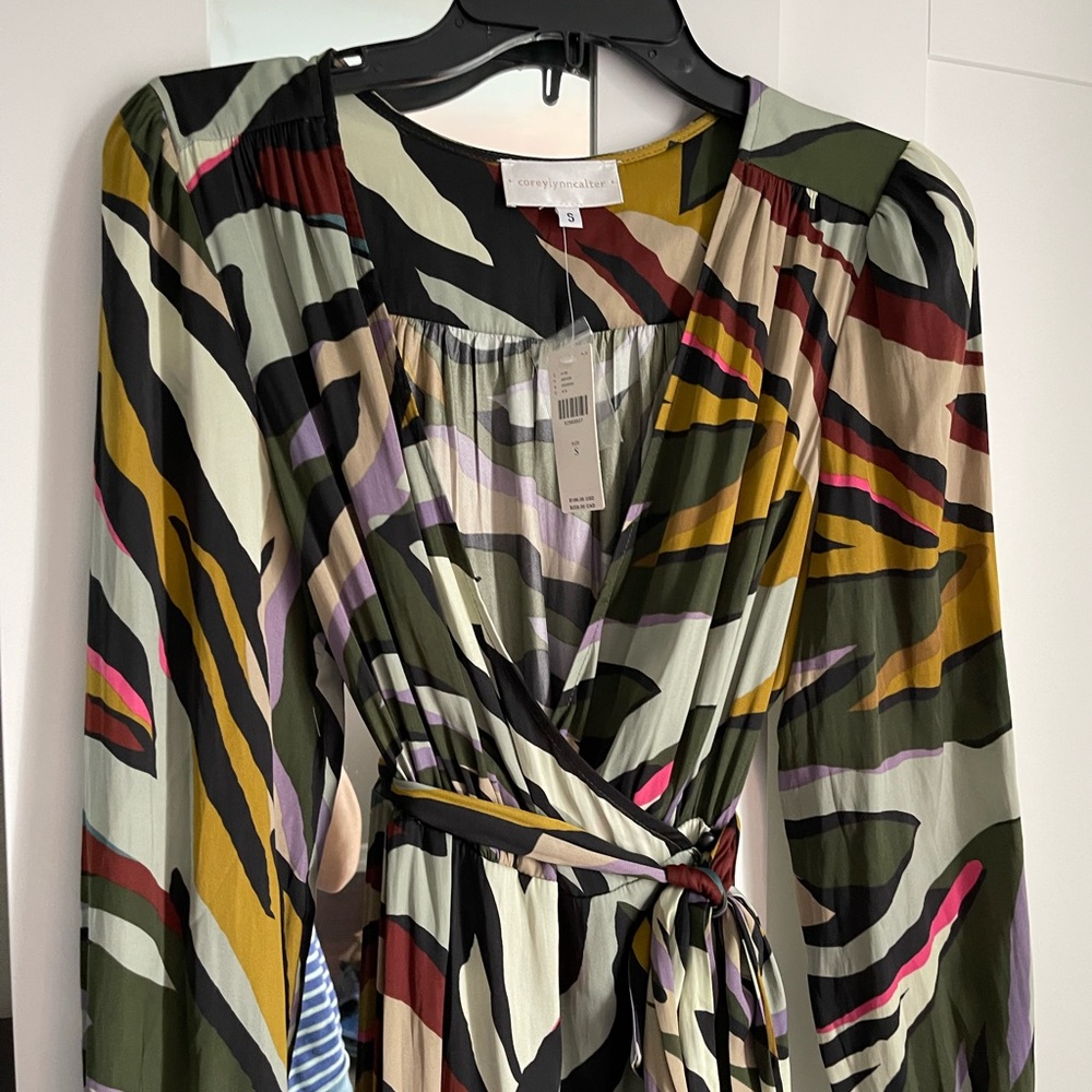 Anthropologie maxi dress.  Unique print print and soft fabric.  Flows nicely.